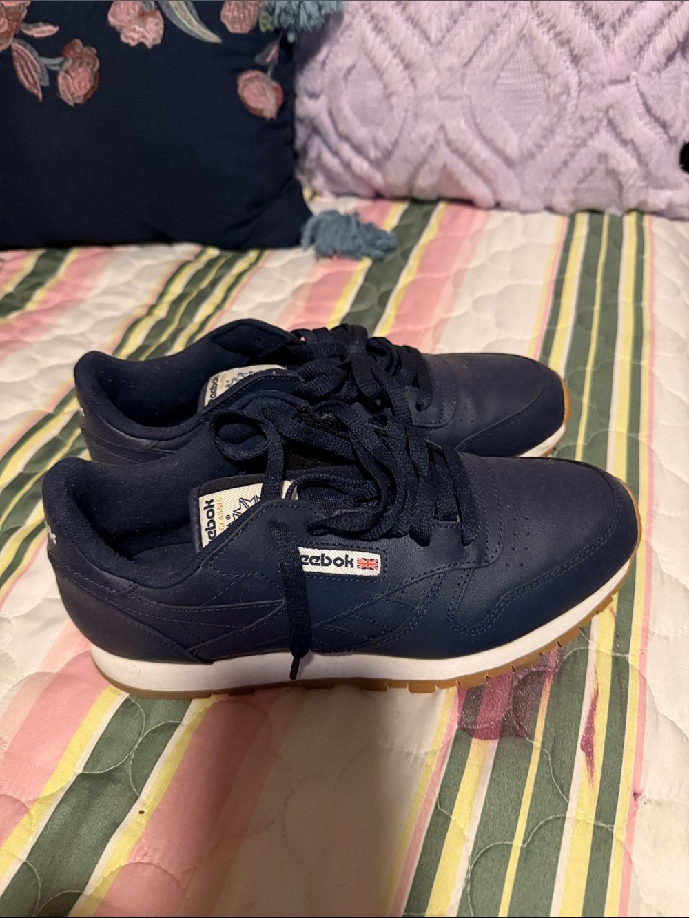 Reebok Navy Low-Top Women's Classic Sneakers